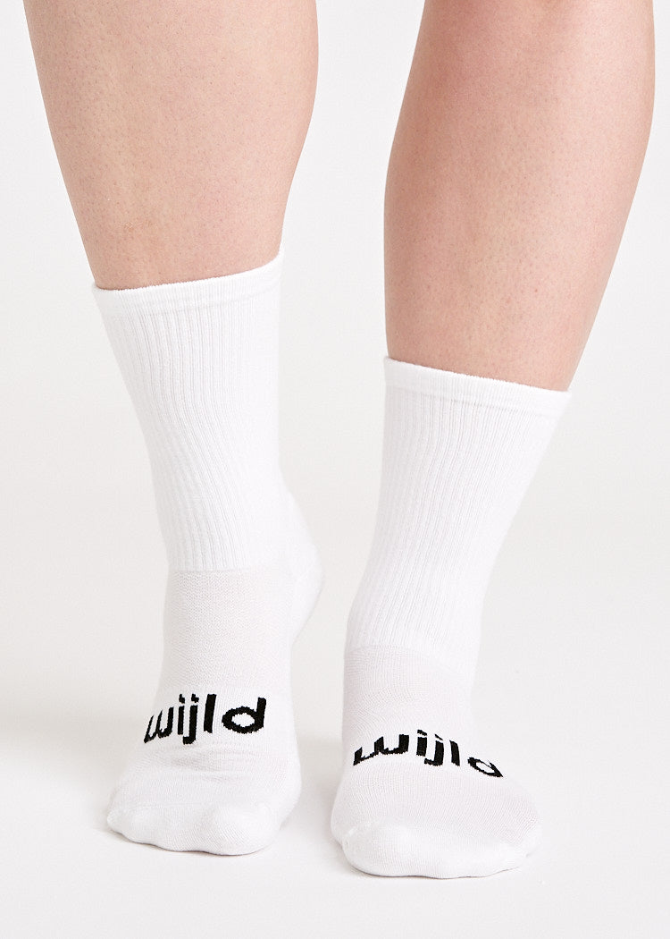 WOODSOCKS® TENNISSOCKEN RUN WIJLD BRIGHT WHITE