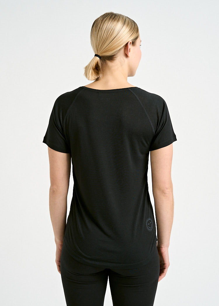 DAMEN SPORTSHIRT BLACK CARLA