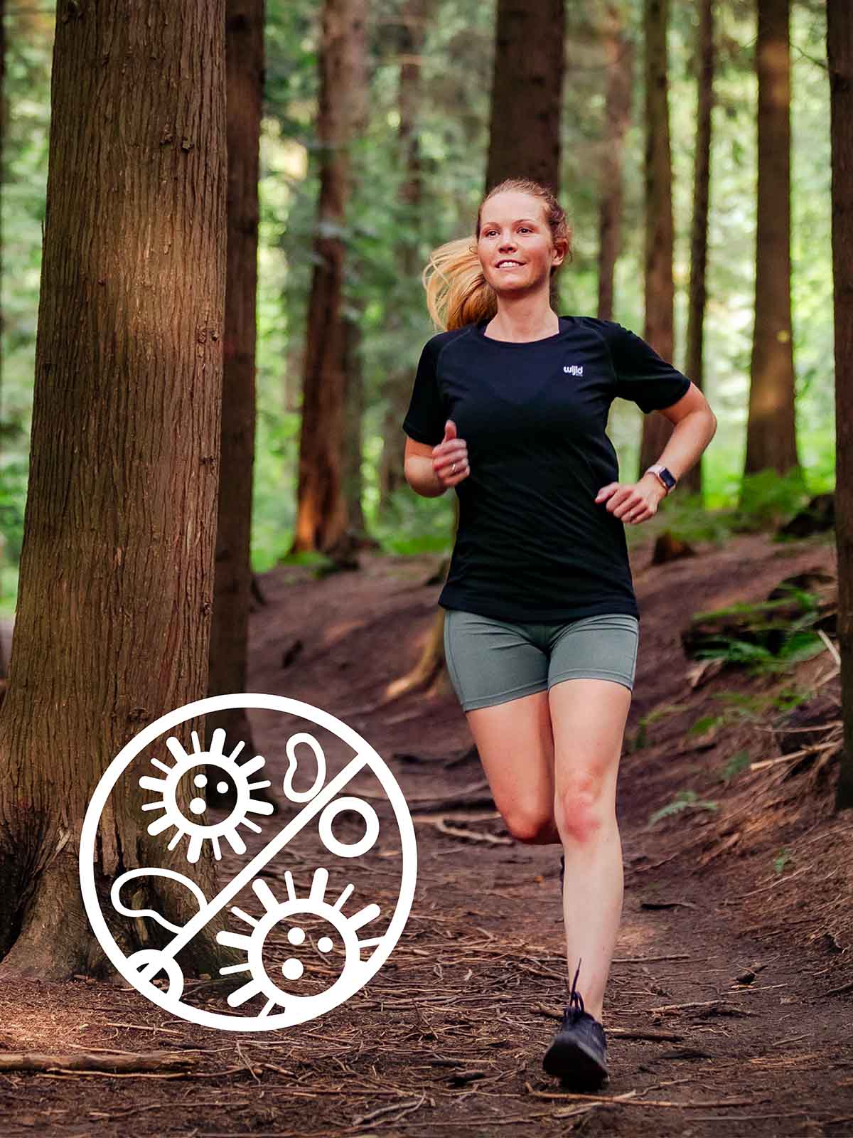 Damen SportShirts aus Holz bleiben länger frisch