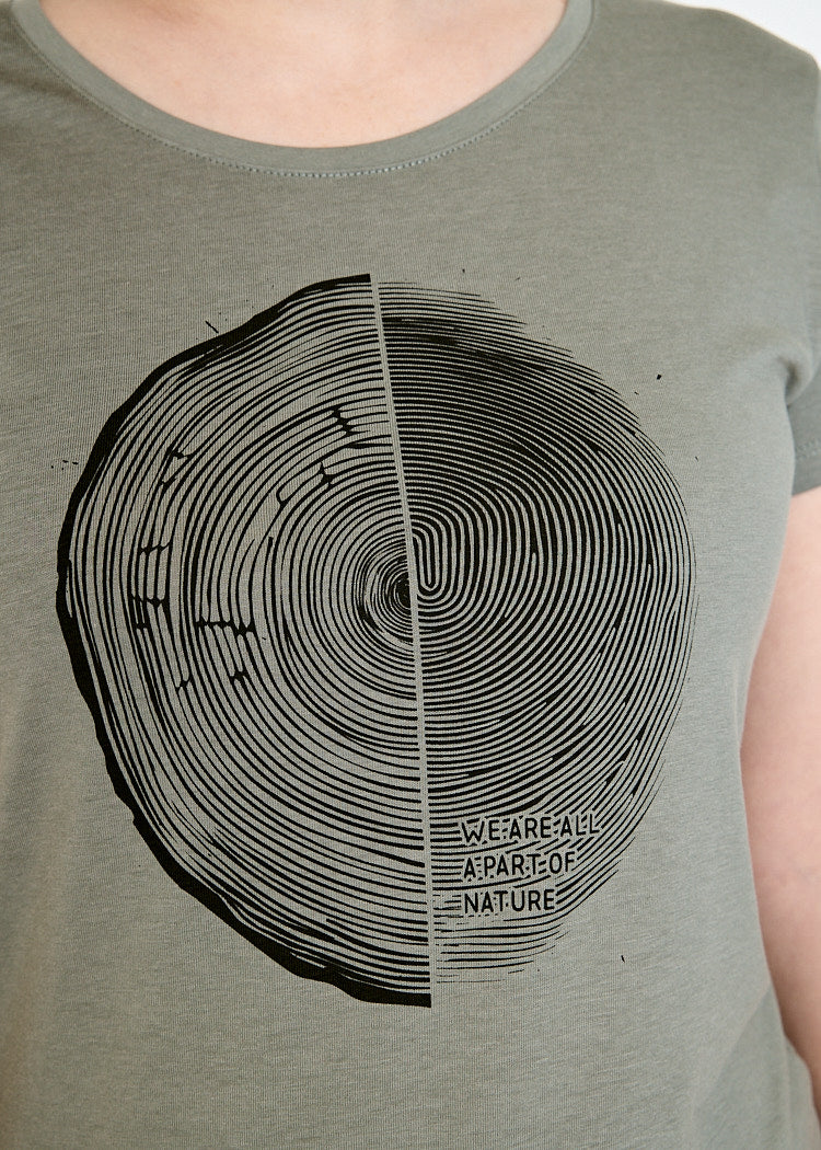 DAMEN WOODSHIRT SLIM SARAH WE ARE NATURE