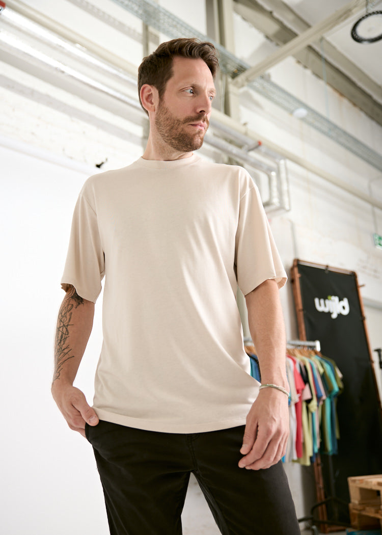 HERREN WOODSHIRT OVERCUT JAMES PUMICESTONE